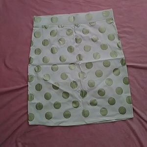 Gold polka dot skirt